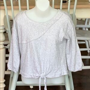 Grey and Gray Knotted Sweatshirt‎